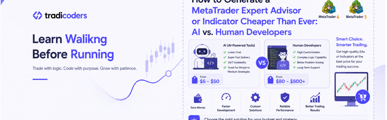 How to Generate a MetaTrader Expert Advisor or Indicator Cheaper Than Ever: AI vs. Human Developers